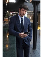 NEOBLU Marcel Men Pánský piqué blejzr 24.3169 grey melange NEOBLU Marcel Men Pánský piqué blejzr 24.3169 grey melange