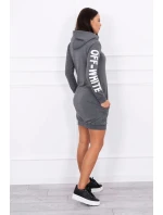 Off White šaty graphite melange Off White šaty graphite melange