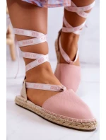 Dámské vázané espadrilky Big Star JJ274864 Růžová Dámské vázané espadrilky Big Star JJ274864 Růžová