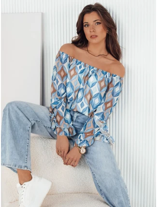 Dámská pruhovaná halenka SPRIAN blue FashionStreet RY2465