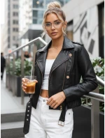 Dámské kožené ramonesky se zipy černé FashionStreet TY5642