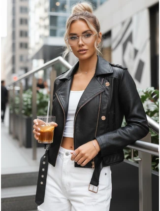 Dámské kožené ramonesky se zipy černé FashionStreet TY5642