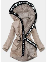 Dámská oversize bunda parka v cappuccino barvě (B8080-12) Dámská oversize bunda parka v cappuccino barvě (B8080-12)