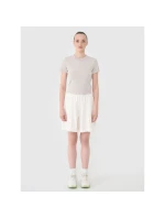 Dámské tričko z žebrovaného úpletu 4F 4FRSS25TTSHF2696-83S