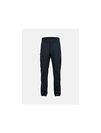 Pánské kalhoty PEAK PERFORMANCE M Scale Softshell Pants, černé Pánské kalhoty PEAK PERFORMANCE M Scale Softshell Pants, černé