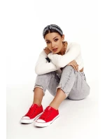 Dámské Klasické Nízké Tenisky Big Star DD274339 Červené