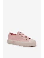 Dámské trampky na platformě LEE ISLA C WOMEN LOW – růžové