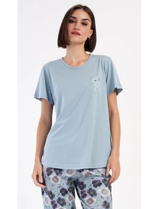 Dámské pyžamo kapri Agnes Dámské pyžamo kapri Agnes