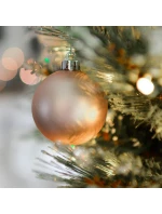 DEKORATIVNÍ PLASTOVÉ CETKY BEZPEČNÉ 46KS SLÍDA MĚĎ