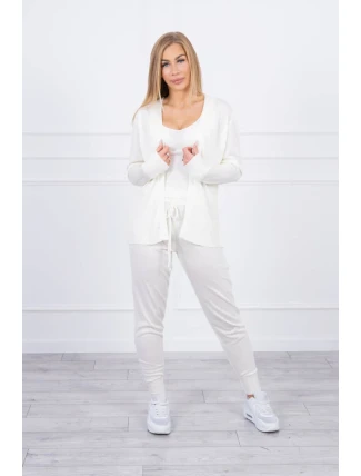 Sada svetrů 3-dílná ecru