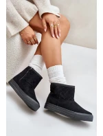 Sněžné boty na zip s kožešinovou podšívkou Big Star OO274A522 černé