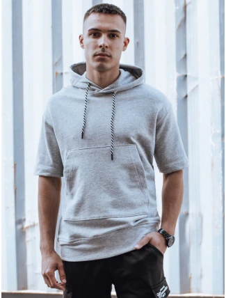 Pánská světle šedá mikina FashionStreet BX5674