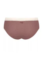 Dámské kalhotky GO Ribbed R Hipster C2P - BROWN - hnědé M003 - SLOGGI