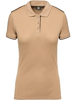 WK WK 271 Dámské pracovní piqué polo "Day-to-Day" 20.W271 camel/black WK WK 271 Dámské pracovní piqué polo "Day-to-Day" 20.W271 camel/black