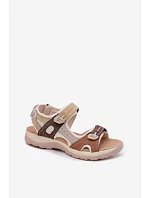 Kožené dámské sandály ve sportovním stylu Camel Averine