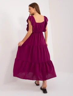 DHJ SK 8352 šaty.04 tmavě fialová