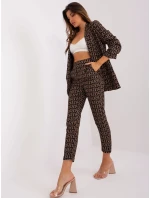 DHJ kalhoty SP 13926 5.62P černá a béžová