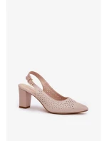 Sandály na podpatku  model 211940 Step in style