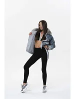 Světle modrá kožešinová džínová bunda (10538)