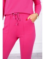 Sada s knoflíkovým výstřihem fuchsiová Sada s knoflíkovým výstřihem fuchsiová