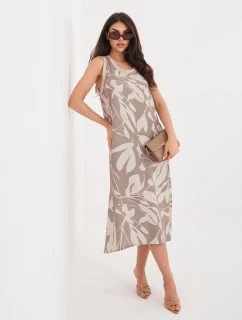 Šaty D60105M30471A tmavě lila