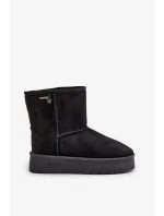 Vysoké Sněhule Dámské Na Platformě Big Star Černé