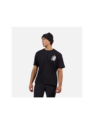 Pánské tričko ROSSIGNOL Waterfall Relax Tee, černé Pánské tričko ROSSIGNOL Waterfall Relax Tee, černé