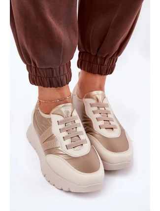 Dámské Sportovní Boty Na Platformě Vinceza 58510 Zlaté