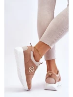 Dámská sportovní obuv na platformě Béžove Aisha