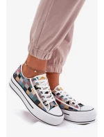 Dámské vzorované trampky na platformě Lee Cooper – multikolor