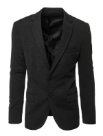Pánské jednořadové sako černé FashionStreet MX0635 Pánské jednořadové sako černé FashionStreet MX0635