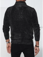 Pánský tmavě šedý svetr FashionStreet WX2237 Pánský tmavě šedý svetr FashionStreet WX2237