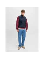 Jack&Jones pánská vesta bez rukávů JJEBRADLEY LIGHT BODYWARMER COLLAR NOO 12280973 SKY CAPTAIN