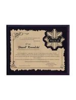 Plastový diplom s laminátovou rytinou Plastový diplom s laminátovou rytinou