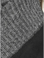 Pánský zateplený svetr se stojáčkem světle šedý FashionStreet WX2353