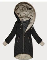 Černá dámská bunda s asymetrickou spodní částí S'West (B8555-1) Černá dámská bunda s asymetrickou spodní částí S'West (B8555-1)