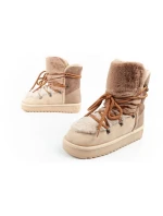 D.Franklin sněhule dámské zimní módní kožešinové zateplené hnědé béžové vysoké dámské D.Franklin sněhule dámské zimní módní kožešinové zateplené hnědé béžové vysoké dámské