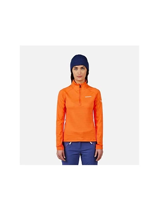 Dámská mikina ROSSIGNOL W Blackside Mix HZ Fleece, oranžová