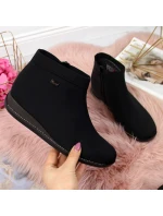 Černé zateplené dámské boty Rieker W 98251-00 dámské