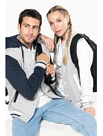 Kariban K 497 Unisex college bunda "Teddy" 20.K497 light royal/white Kariban K 497 Unisex college bunda "Teddy" 20.K497 light royal/white