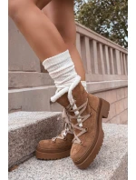 Dámské sněhule s kožíškem Camel Irmara Dámské sněhule s kožíškem Camel Irmara