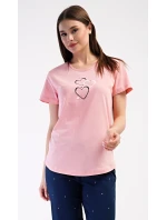 Dámské domácí šaty s tříčtvrtečním rukávem Lekníny Dámské domácí šaty s tříčtvrtečním rukávem Lekníny