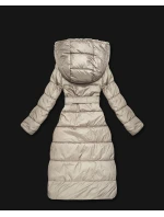 Béžová oboustranná zimní bunda - kožíšek Minority (P3-6020-62)