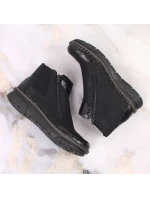 Pohodlné zateplené boty na zip Rieker W RKR555