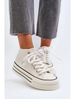 Dámské tenisky na platformě bílé Aineri Dámské tenisky na platformě bílé Aineri