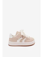 Dětské Sportovní Sneakers na suchý zip z umělé kůže Béžové Zoya Dětské Sportovní Sneakers na suchý zip z umělé kůže Béžové Zoya
