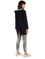 B091 Mikina na zip Oversized - černá B091 Mikina na zip Oversized - černá