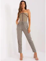 Dámské kalhoty D73760M61869O Khaki - Sublevel
