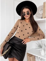 Dámský svetr ATHENA camel FashionStreet MY2053