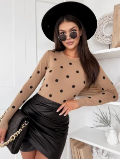 Dámský svetr ATHENA camel FashionStreet MY2053